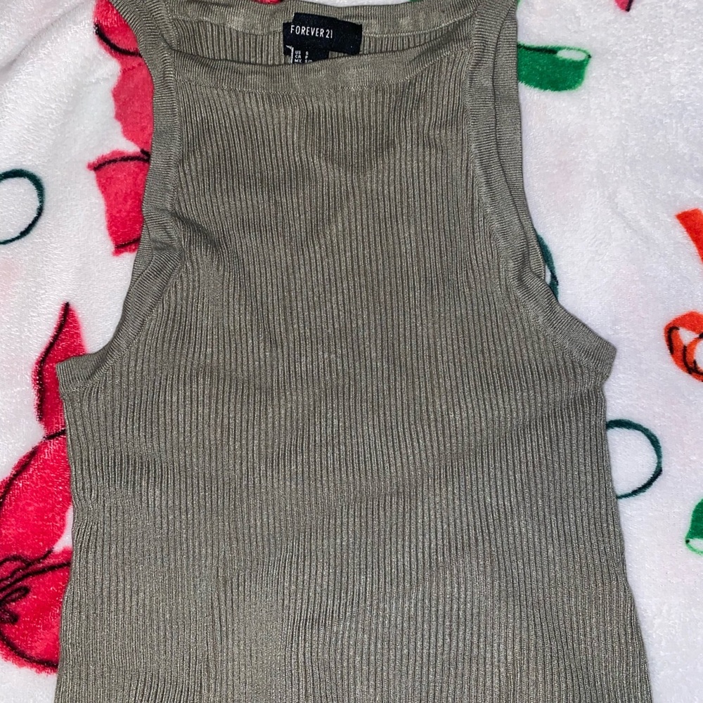 Forever 21 Gray Ribbed Women's Top